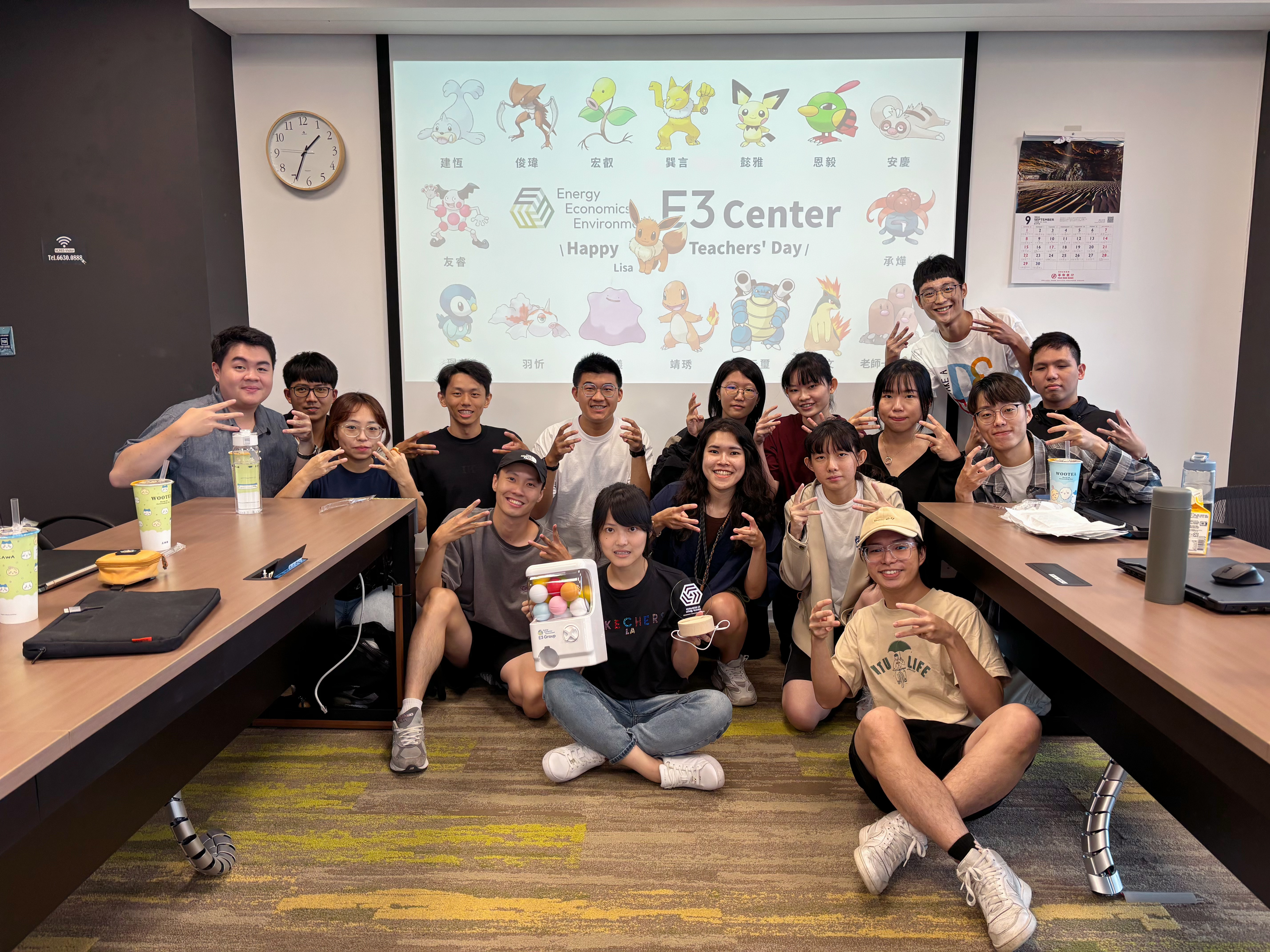 September 2024, Prof. Hsieh’s Teacher’s Day with her fun/productive E3 Group.